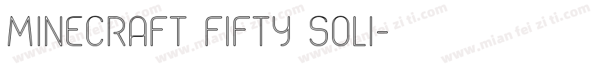 Minecraft Fifty Soli字体转换